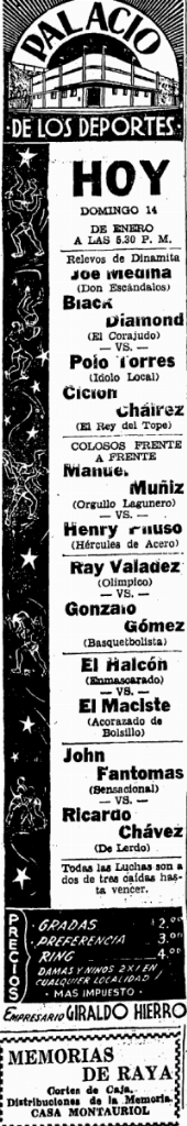 source: http://www.luchadb.com/images/cards/1950Laguna/19510114palacio.png